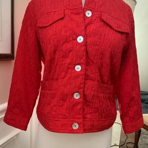 Ruby Rd size  8, red jacket. Like new condition